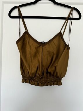 Zara Spaghetti-Strap Blouse